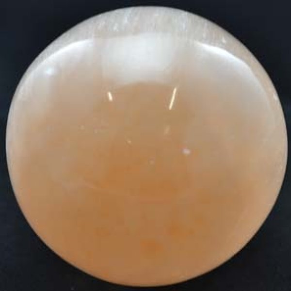 2 " - 3" Orange Selenite gazing ball