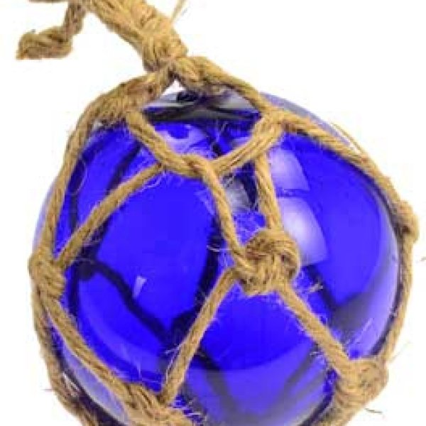 Cobalt Blue Glass Float 5"