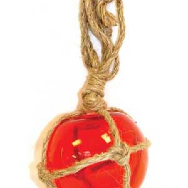 Red Glass Float 5"