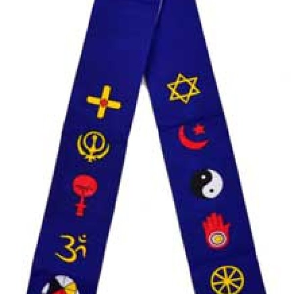 Interfaith Ministers Stole blue/ white