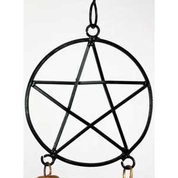 Pentagram wind chime 5"