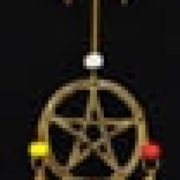 Long Pentagram wind chime 32"