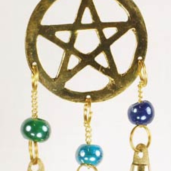 Three Bell Pentagram wind chime