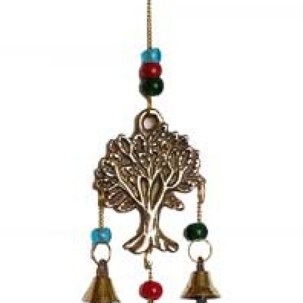 9" Tree of Life brass chime