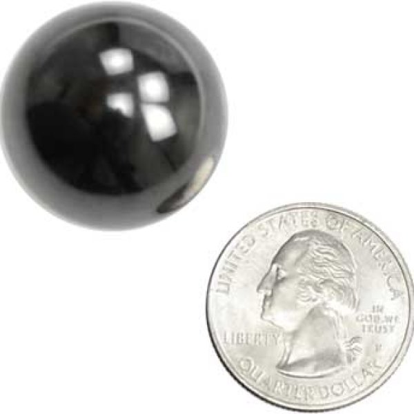 1" Magnetic Hematite balls 10 pairs