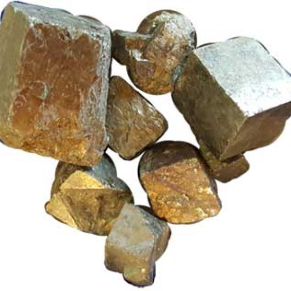 1 lb Pyrite cubed stones