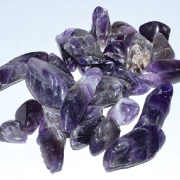 1 lb Amethyst, Chevron tumbled chips