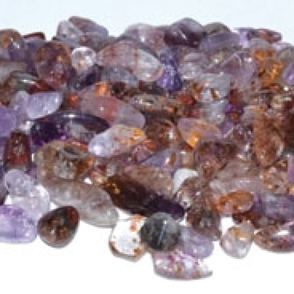 1 lb Super 7 tumbled chips 5-7mm