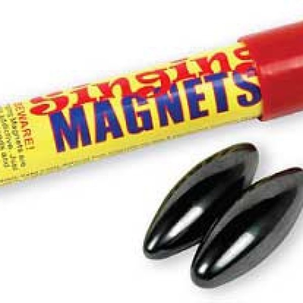 60mm Magnetic Hematite Oval pair