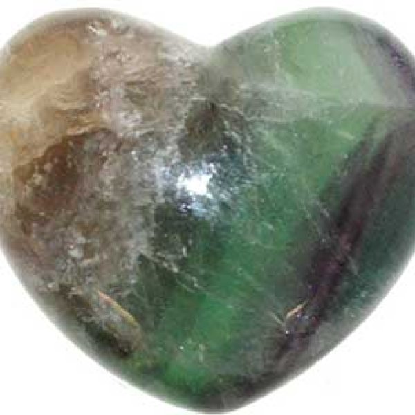 1 3/4" Fluorite heart