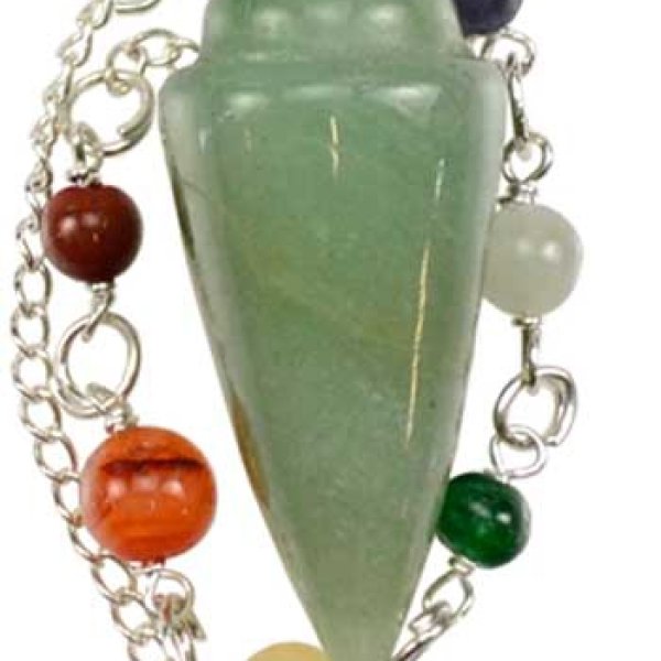Green Adventurine 7 Chakra pendulum