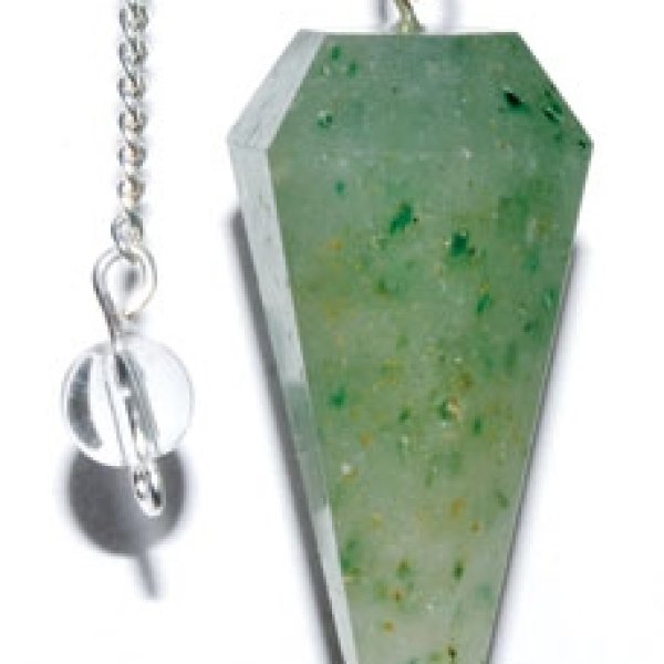 6-sided Green Aventurine pendulum