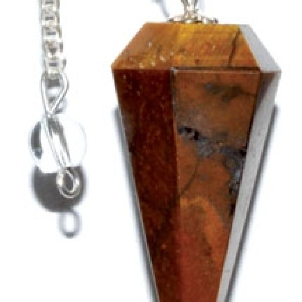 6-sided Tiger Eye pendulum