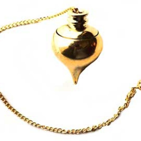 gold plated pendulum w Compartment