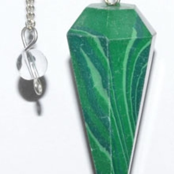 6-sided Malachite pendulum