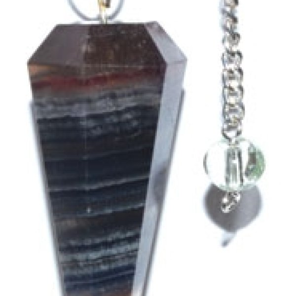 6-sided Multi Fluorite pendulum