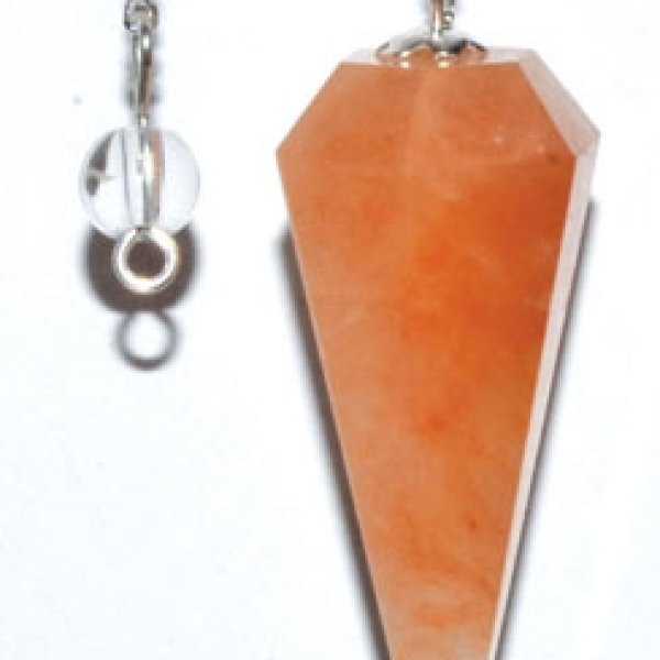 6-sided Red Aventurine pendulum