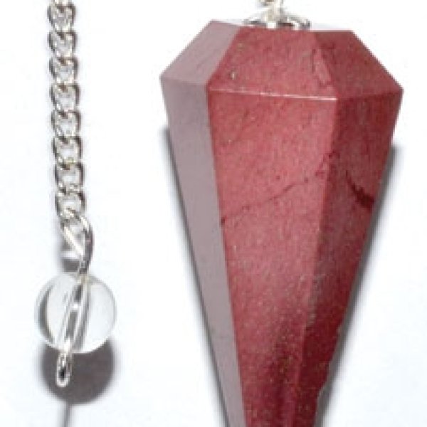 6-sided Mookaite Jasper pendulum