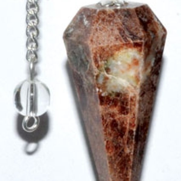 6-sided Garnet pendulum