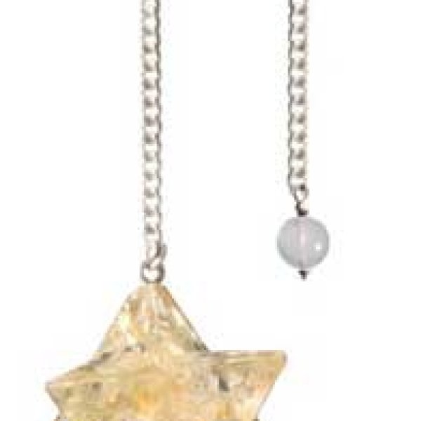 Merkabah Citrine Orgone pendulum