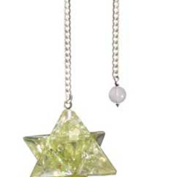 Merkabah Peridot Orgone pendulum