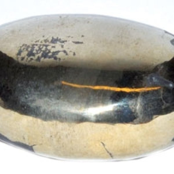 Pyrite palm stone