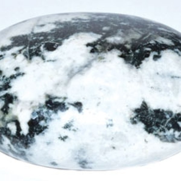 Tourmaline with Quartz palm stone