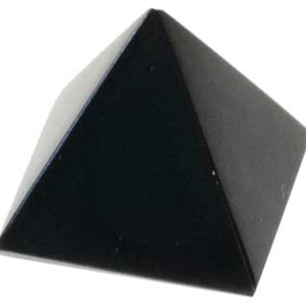 25-30mm Black Obsidian pyramid
