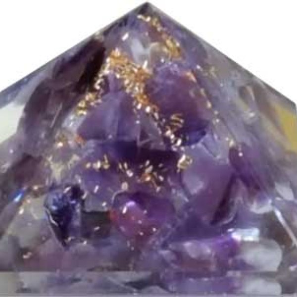 25-30mm Orgone Amethyst pyramid