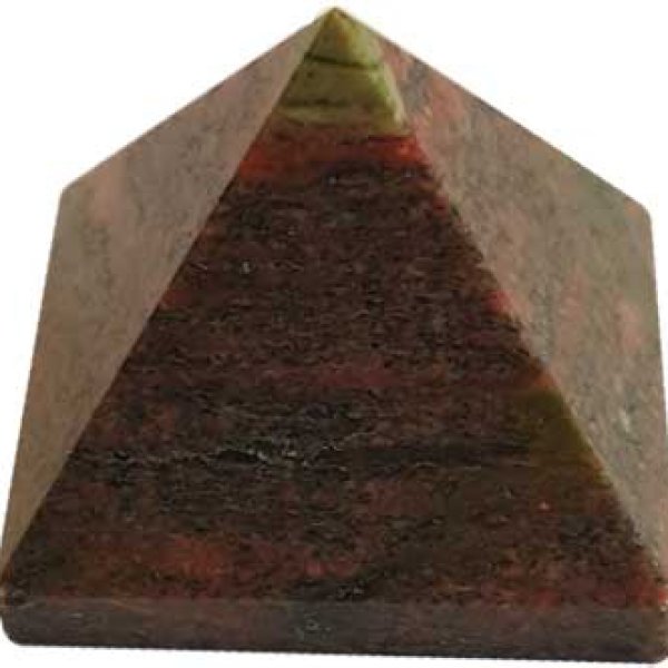25-30mm Unakite pyramid
