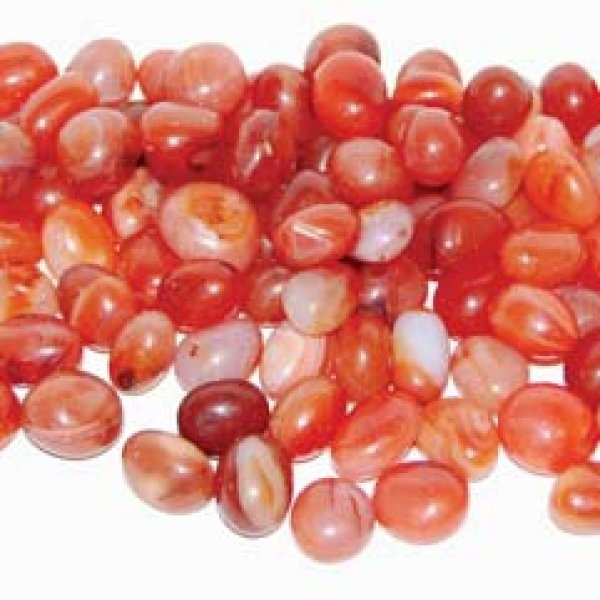 1 lb Carnelian tumbled stones
