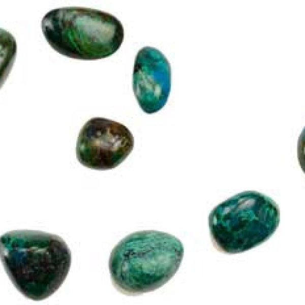 1 lb Chrysocolla tumbled stones