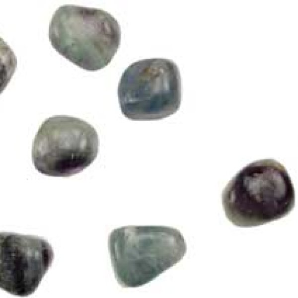 1 lb Rainbow Flourite tumbled stones