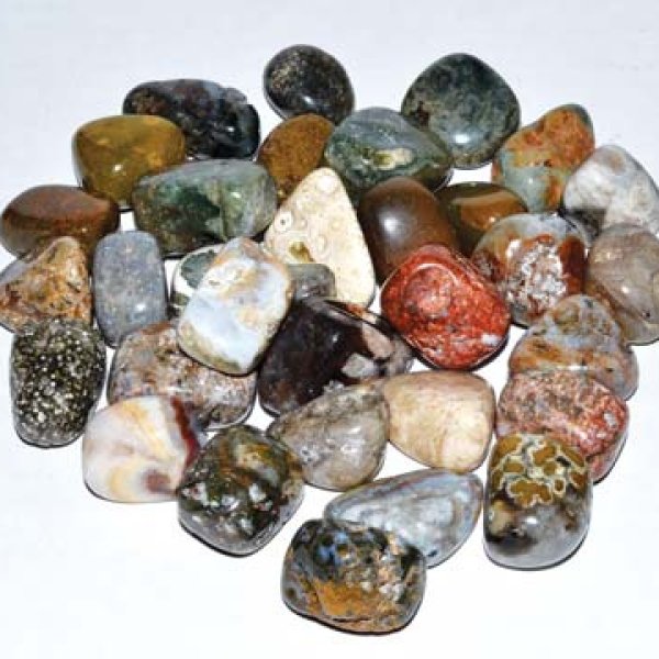 1 lb Jasper, Ocean tumbled stones