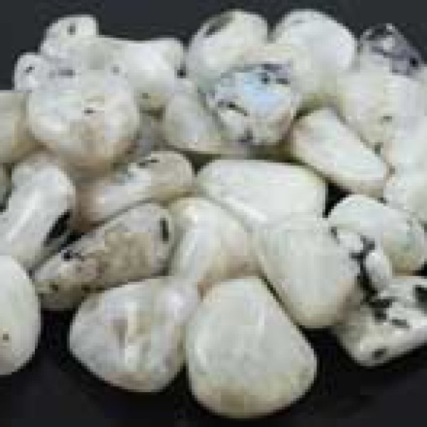 1 lb Rainbow Moonstone tumbled stones