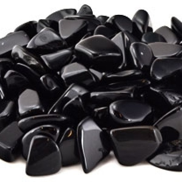 1 lb Black Obsidian tumbled stones