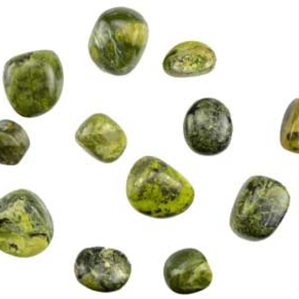 1 lb Serpentine tumbled stones
