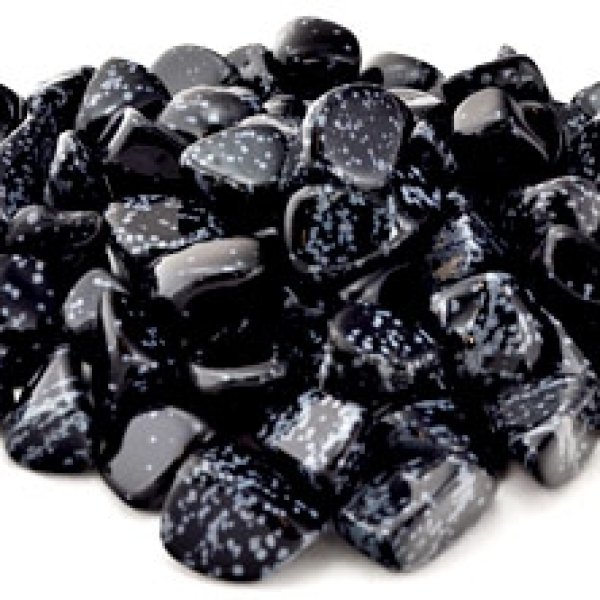 1 lb Snow Flake Obsidian tumbled stones