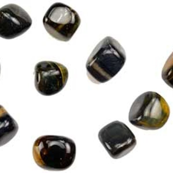 1 lb Blue Tigers Eye tumbled stones