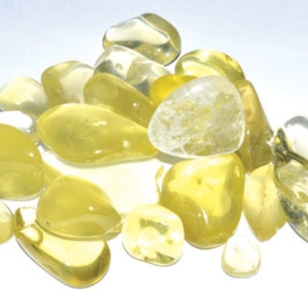 1 lb Topaz, Lemon tumbled stones
