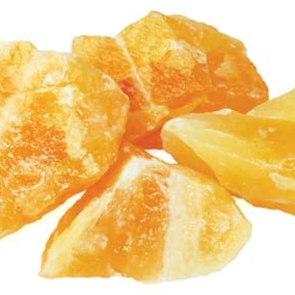 1 lb Orange Calcite untumbled stones