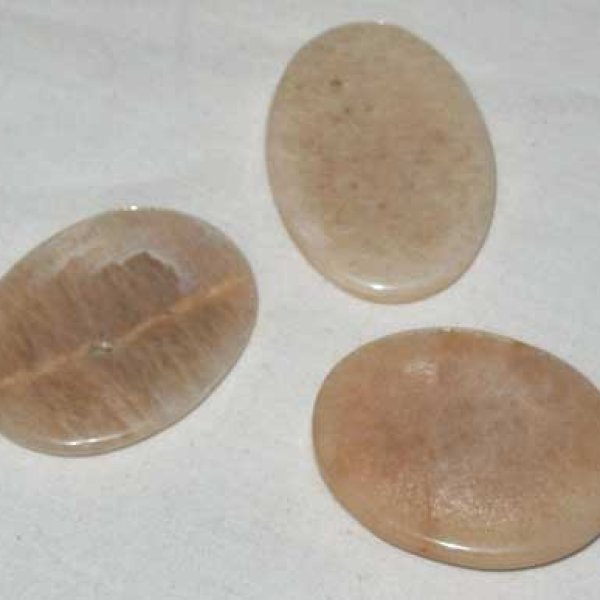 Moonstone worry stone