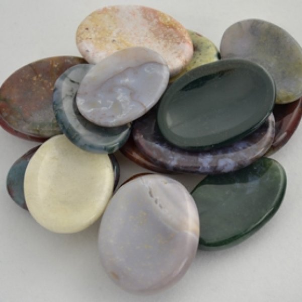 Jasper Worry stone - various Colors & Patterns
