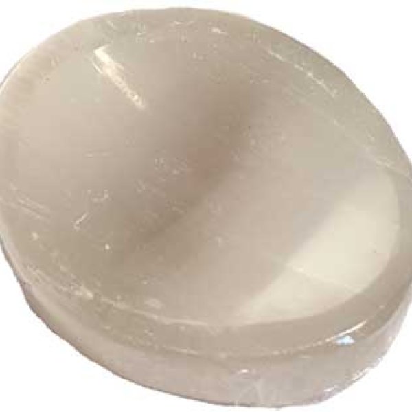 Selenite worry stone