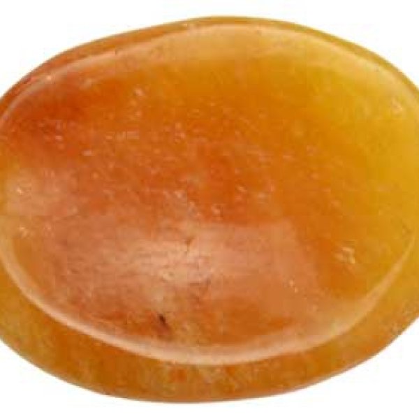 Yellow Topaz worry stone