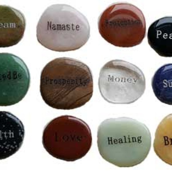 Inspirational Word worry stone (various words)