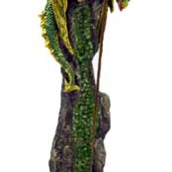 10 1/2" Dragon on Green Geode burner