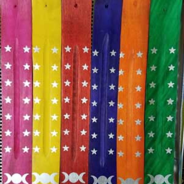 10" Triple Moon Wooden ash catcher