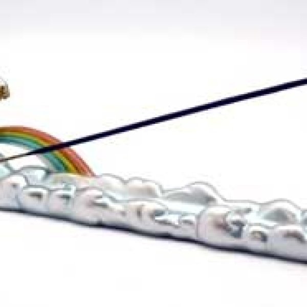 10" Unicorn incense holder