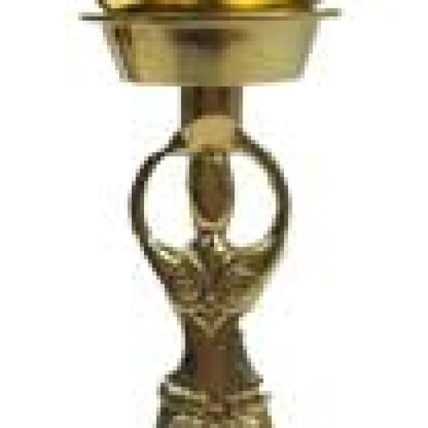 9" Goddess brass incense burner